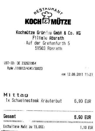 mflk Hffner Kochmtze Restaurant